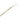 An early 20th century, 9ct yellow gold, retractable swizzle stick
