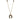 A yellow gold, black onyx & seed pearl set horseshoe pendant & chain