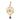 An Edwardian, yellow gold, peridot, pearl & almandine garnet set pendant