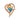 An early 20th century, 9ct yellow gold, turquoise set, Bleeding Heart brooch
