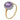 A mid-20th century, amethyst & diamond set cluster ring
