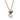 A modern, yellow gold, emerald & pearl set pendant & chain