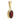 A modern, 14ct yellow gold, garnet set pendant