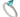 A modern, platinum, paraiba tourmaline set ring with diamond set shoulders.