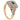 A modern, 18ct yellow gold, emerald & diamond set, square cluster ring.