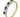 A modern, 18ct yellow gold, sapphire &amp; diamond set, seven stone half eternity ring.