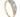 A modern, 9ct yellow gold, opal & diamond set carved half hoop ring.