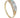A modern, 9ct yellow gold, opal & diamond set carved half hoop ring.