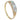 A modern, 9ct yellow gold, opal & diamond set carved half hoop ring.