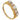 An Edwardian, 18ct yellow gold, pearl & diamond set, five stone, carved half hoop ring.