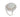 A modern, 18ct white gold, opal & dimaond set cluster ring