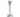 A modern, silver, Corinthian candlestick