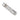 A Victorian, plain glass, double ended scent bottle with silver lids