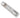 A Victorian, glass, cylindrical, double ended scent bottle with silver lids.
