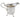 An early 20th century, silver cream jug on three feet