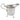 An early 20th century, silver cream jug on three feet