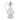 A Victorian, plain glass claret jug with a silver mount & handle