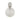 An early 20th century, glass scent bottle with a silver mount & glass stopper