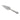 A mid-20th century, silver handled cake slice
