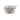 A silver & glass butter dish & silver butter knife