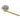 A silver tape measure with a flower on the top