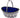 A Victorian, silver, oval, pierced sweet basket with a blue glass liner.