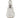 An Edwardian, cut glass scent bottle with a silver mount & faceted glass stopper.