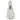 An Edwardian, cut glass scent bottle with a silver mount & faceted glass stopper.