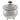 An Edwardian, silver tea caddy with foliate & scroll decoration, a fluted border, ebonised finial & four ball feet.