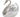 A modern, silver & cut glass, swan shaped dish.