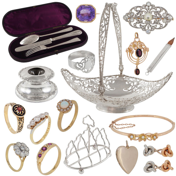 Antique Silverware & Jewellery