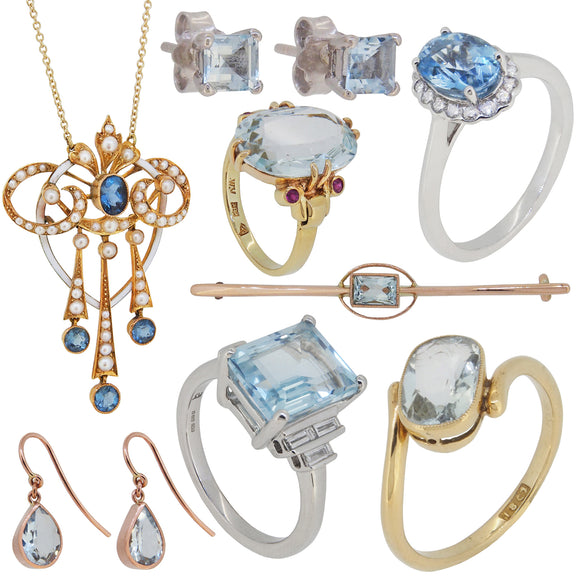 Aquamarine Set Jewellery