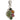 A modern, silver, tourmaline set pendant