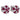 A pair of modern, 18ct white gold, ruby & diamond set, domed cluster stud earrings