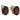 A pair of modern, 9ct yellow gold, garnet set stud earrings.