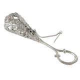 A silver posy holder