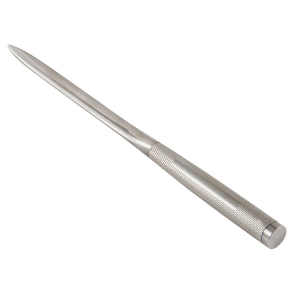 A modern, silver letter opener