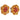 A pair of mid-20th century, 18ct yellow gold, ruby set, floral, cluster stud earrings