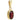 A modern, 14ct yellow gold, garnet set pendant