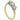 A modern, 18ct yellow gold & platinum setting, diamond set three stone ring