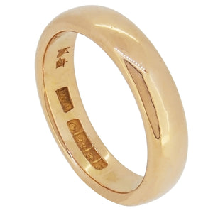 An early 20th century, 22ct yellow gold court wedding ring