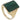 A modern, 9ct yellow gold, malachite set single stone ring.