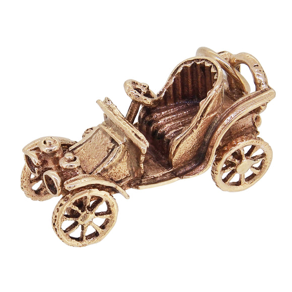 A mid-20th century, 9ct yellow gold, vintage car charm.