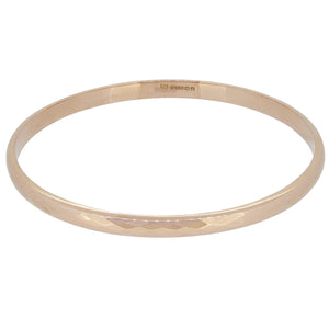 An early 20th century, 9ct rose gold bangle.