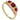 An early 20th century, 18ct yellow gold, ruby & diamond set, seven stone ring.