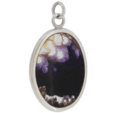 A modern, silver, Blue John set pendant.