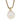 A modern, 9ct yellow gold, pearl set pendant & chain.