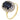 A modern, 18ct yellow gold, sapphire & diamond set cluster ring.