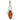 A modern, silver, amber set pendant.