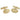 A pair of modern, 9ct yellow gold, oval swivel link cufflinks with an engine turned border.